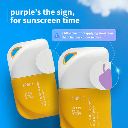 Plum Goodness Yuzu & Alpha Arbutin Weightless Fluid Sunscreen 35 PA++++