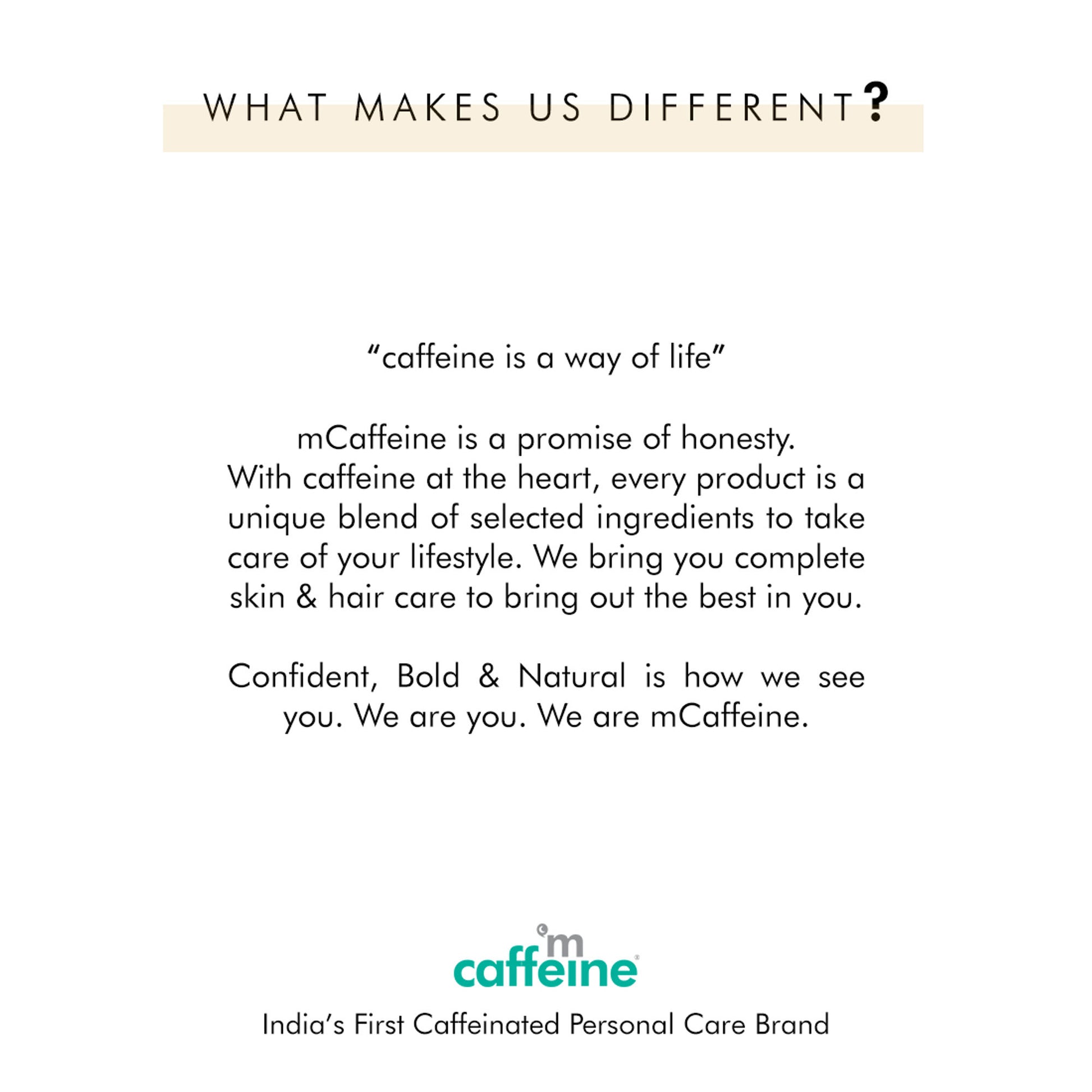 MCaffeine Latte Coffee Shampoo for Damage Repair with Coconut Milk & Keratin
