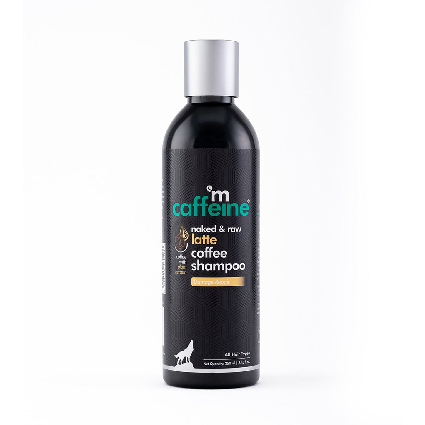 MCaffeine Latte Coffee Shampoo for Damage Repair with Coconut Milk & Keratin