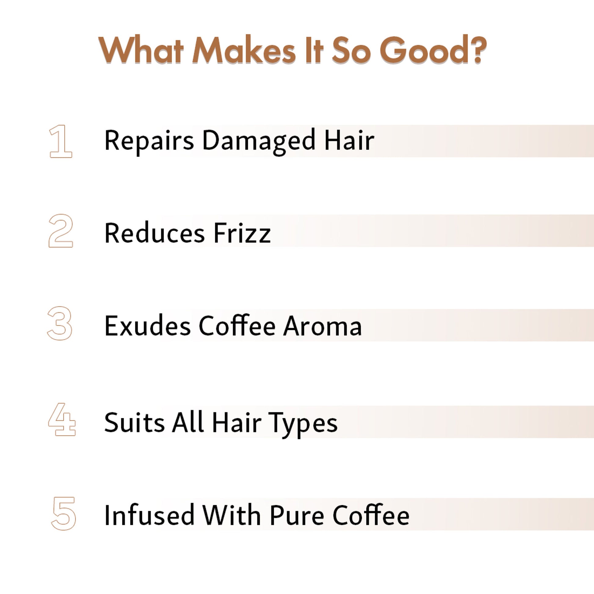 MCaffeine Latte Coffee Shampoo for Damage Repair with Coconut Milk & Keratin