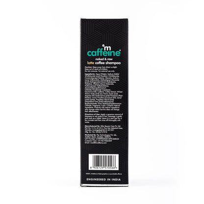 MCaffeine Latte Coffee Shampoo for Damage Repair with Coconut Milk & Keratin