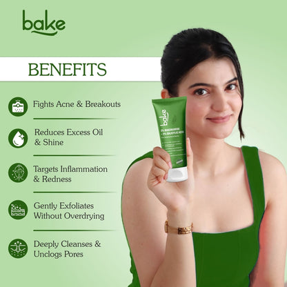 Bake 3% Niacinamide + 2% Salicylic Acid Face Wash For Acne & Acne Marks