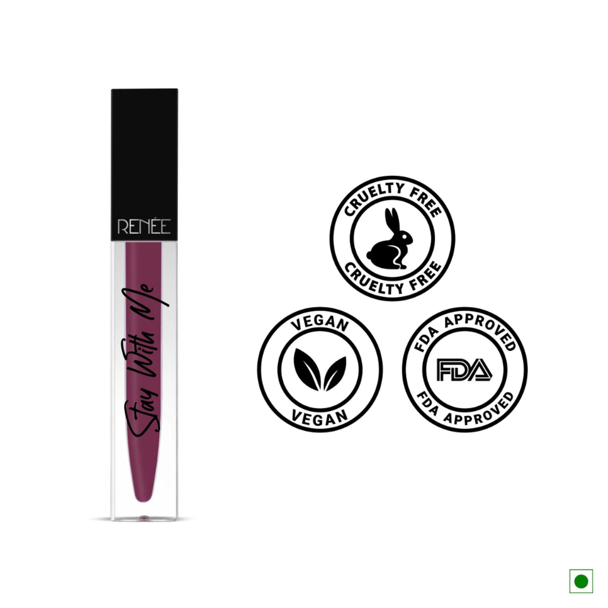 Renee Cosmetics Stay With Me Matte Lip Color - Passion For Grape