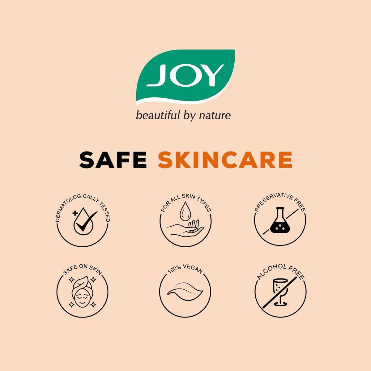 Joy Skin Brightening Vitamin C Face Serum bottle with dropper for glowing skin and anti-aging benefits.