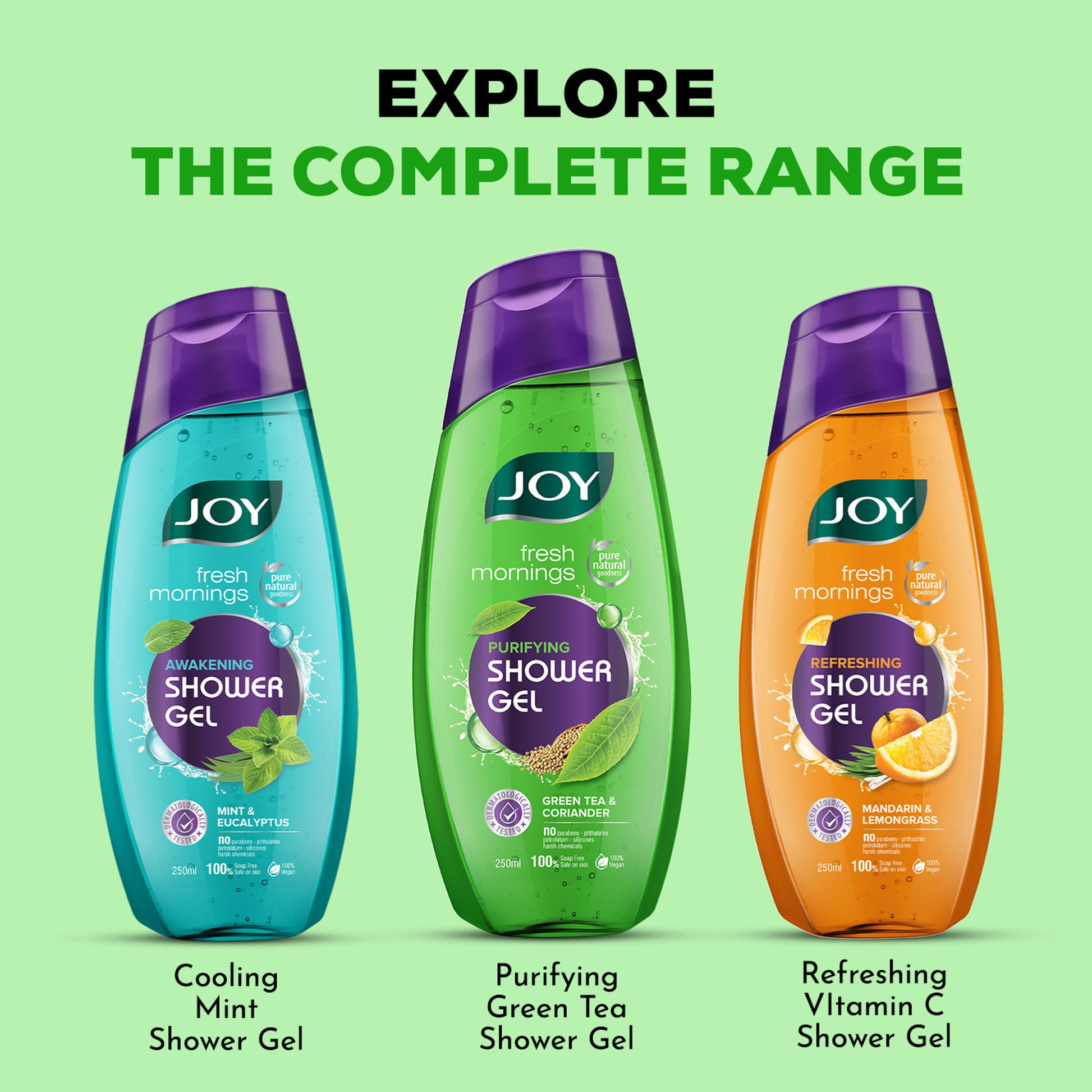 Joy Fresh Morning Purifying Shower Gel Green Tea & Coriander