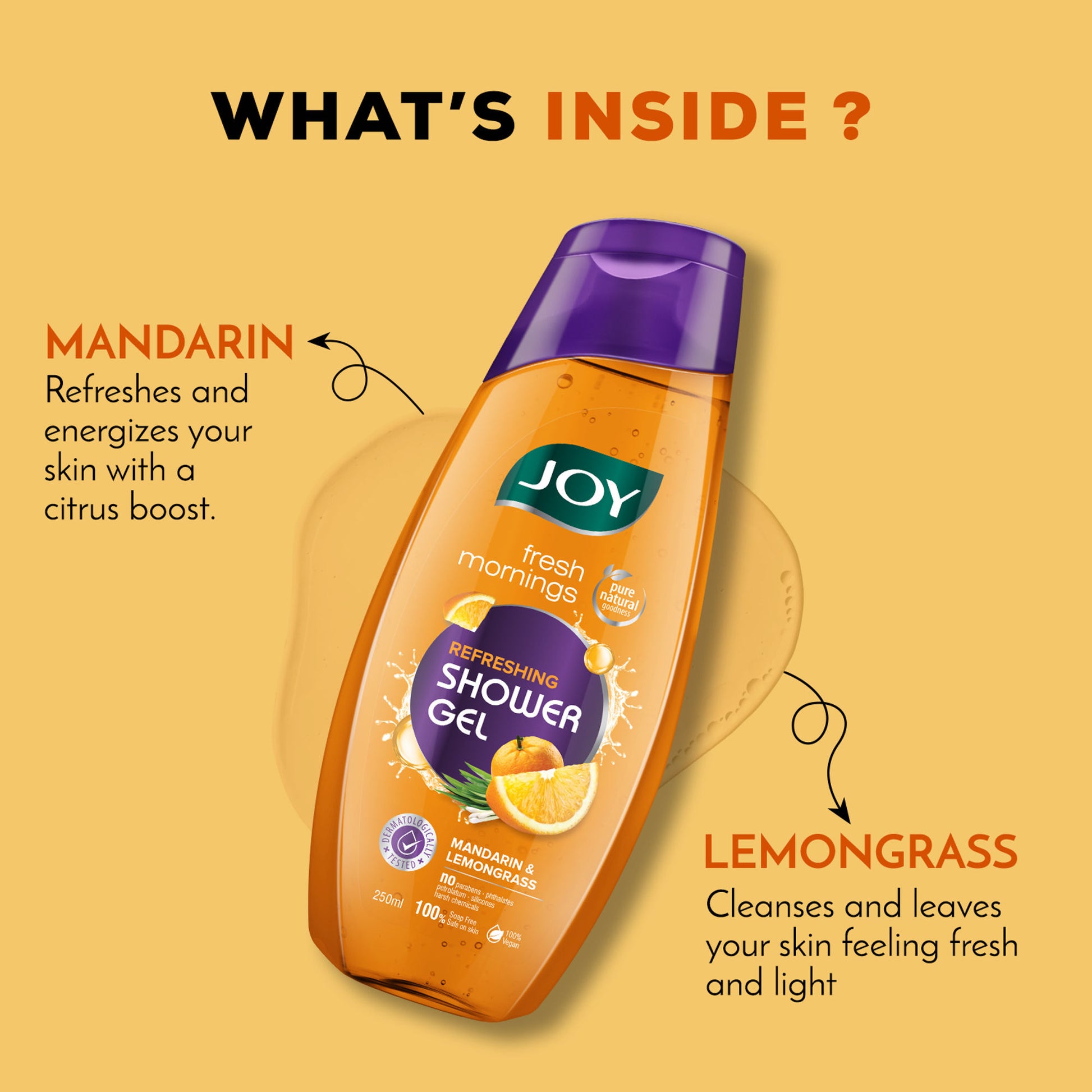 Joy Fresh Morning Refreshing Shower Gel Mandarin & Lemongrass