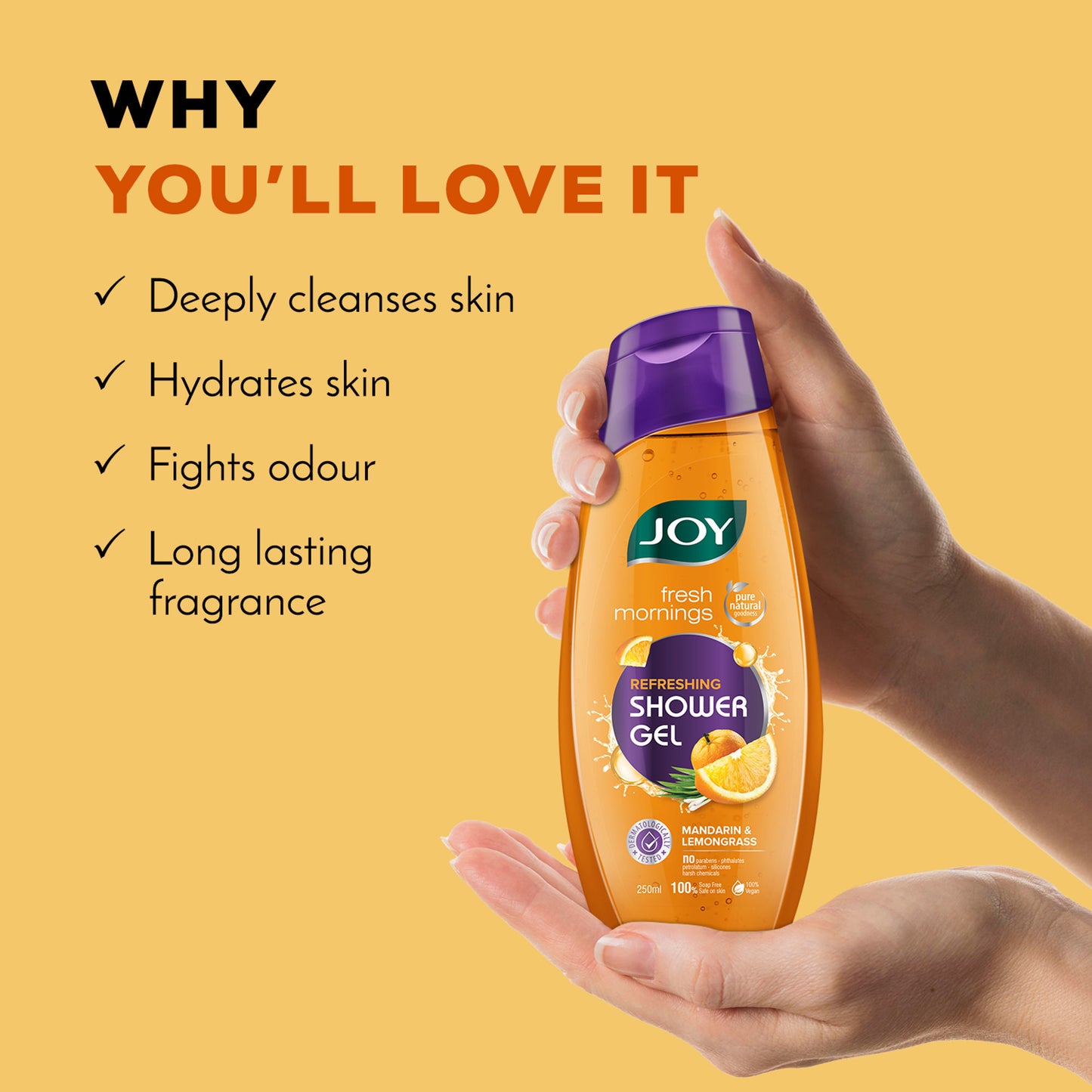 Joy Fresh Morning Refreshing Shower Gel Mandarin & Lemongrass