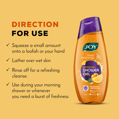 Joy Fresh Morning Refreshing Shower Gel Mandarin & Lemongrass