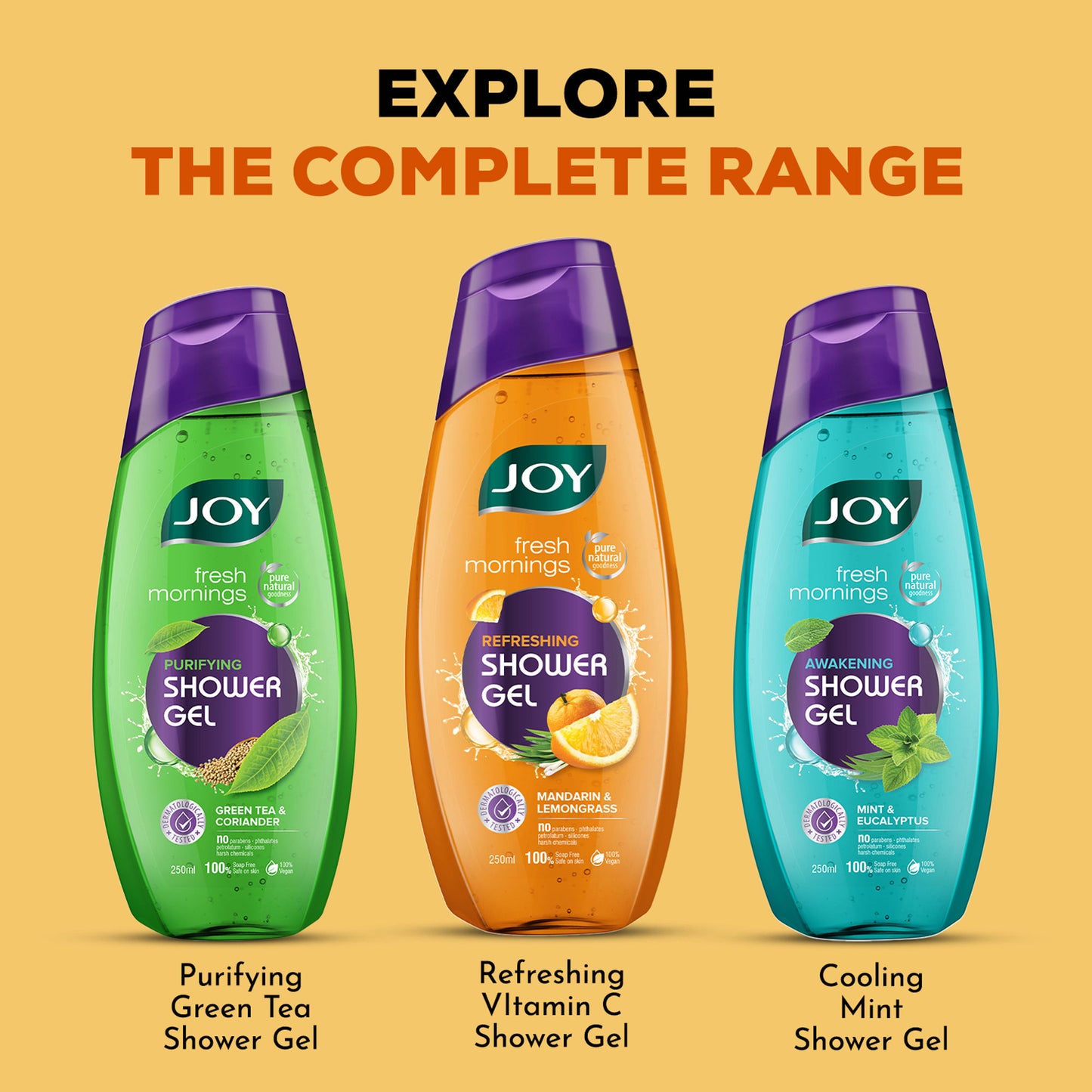 Joy Fresh Morning Refreshing Shower Gel Mandarin & Lemongrass