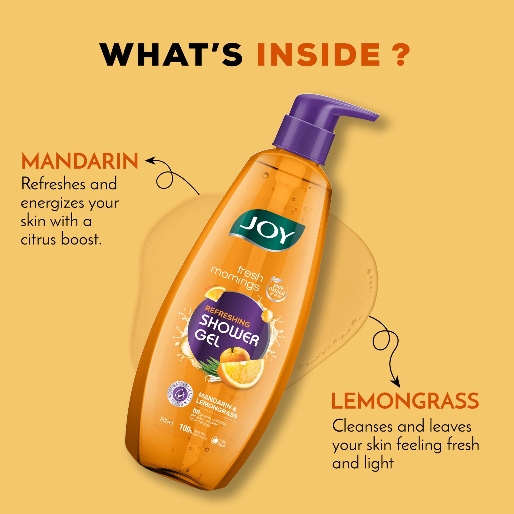 Joy Fresh Morning Refreshing Shower Gel Mandarin & Lemongrass