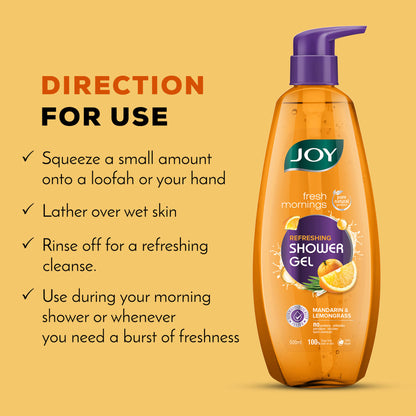 Joy Fresh Morning Refreshing Shower Gel Mandarin & Lemongrass