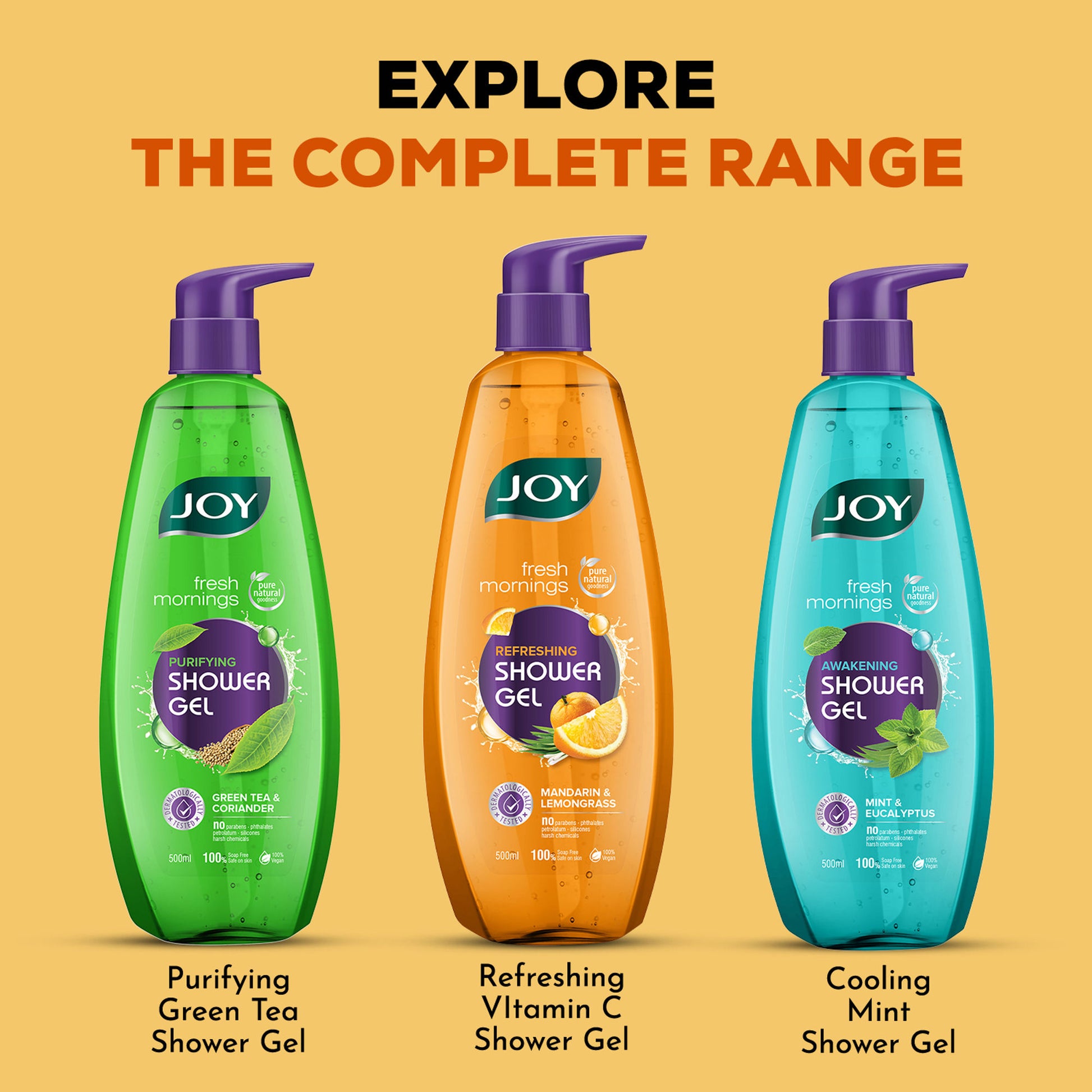 Joy Fresh Morning Refreshing Shower Gel Mandarin & Lemongrass