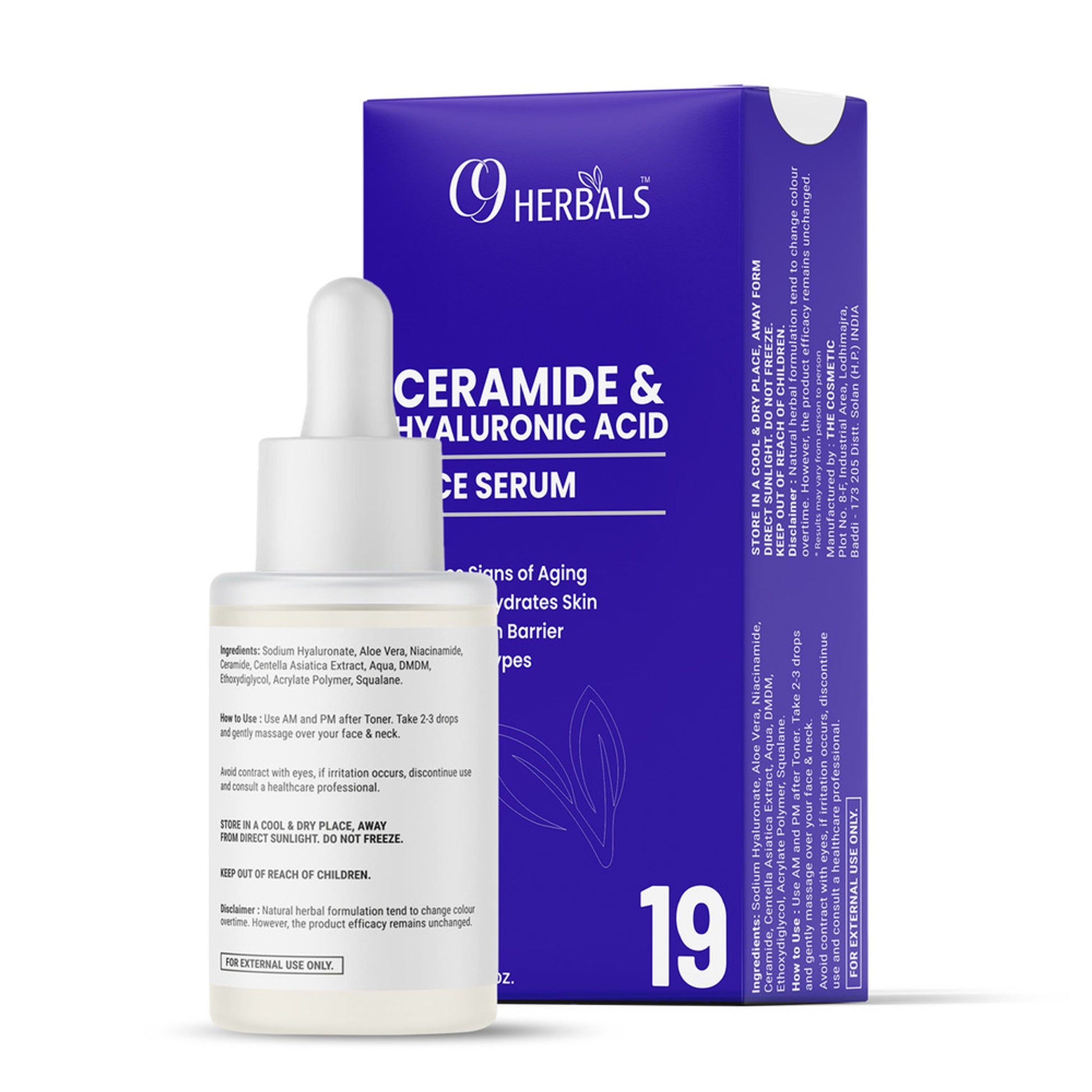 C9 Herbals Ceramide & Hyaluronic Acid Face Serum