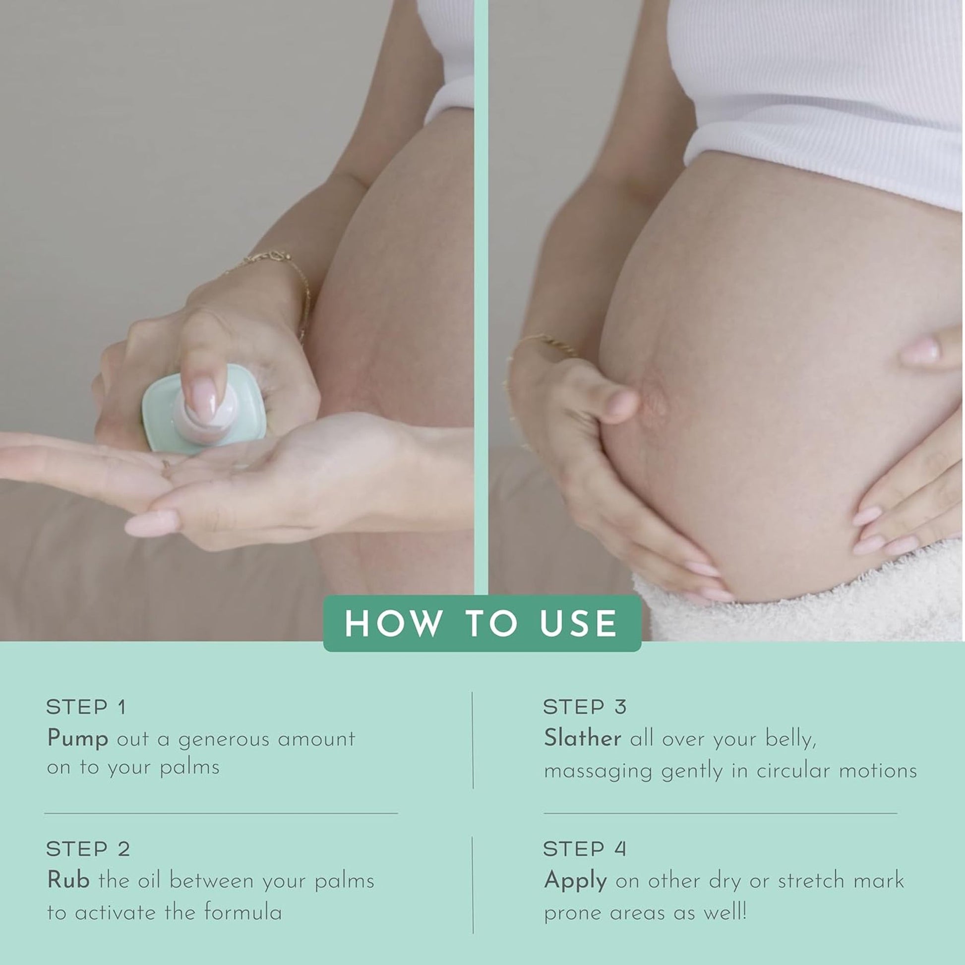 Orimii Belly Treatment Elixir - Body Oil For Stretch Marks; Fragrance Free, Pregnancy Safe