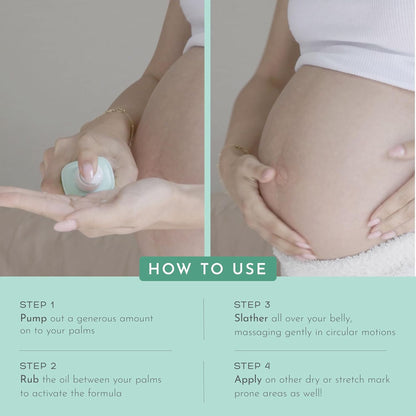 Orimii Belly Treatment Elixir - Body Oil For Stretch Marks; Fragrance Free, Pregnancy Safe