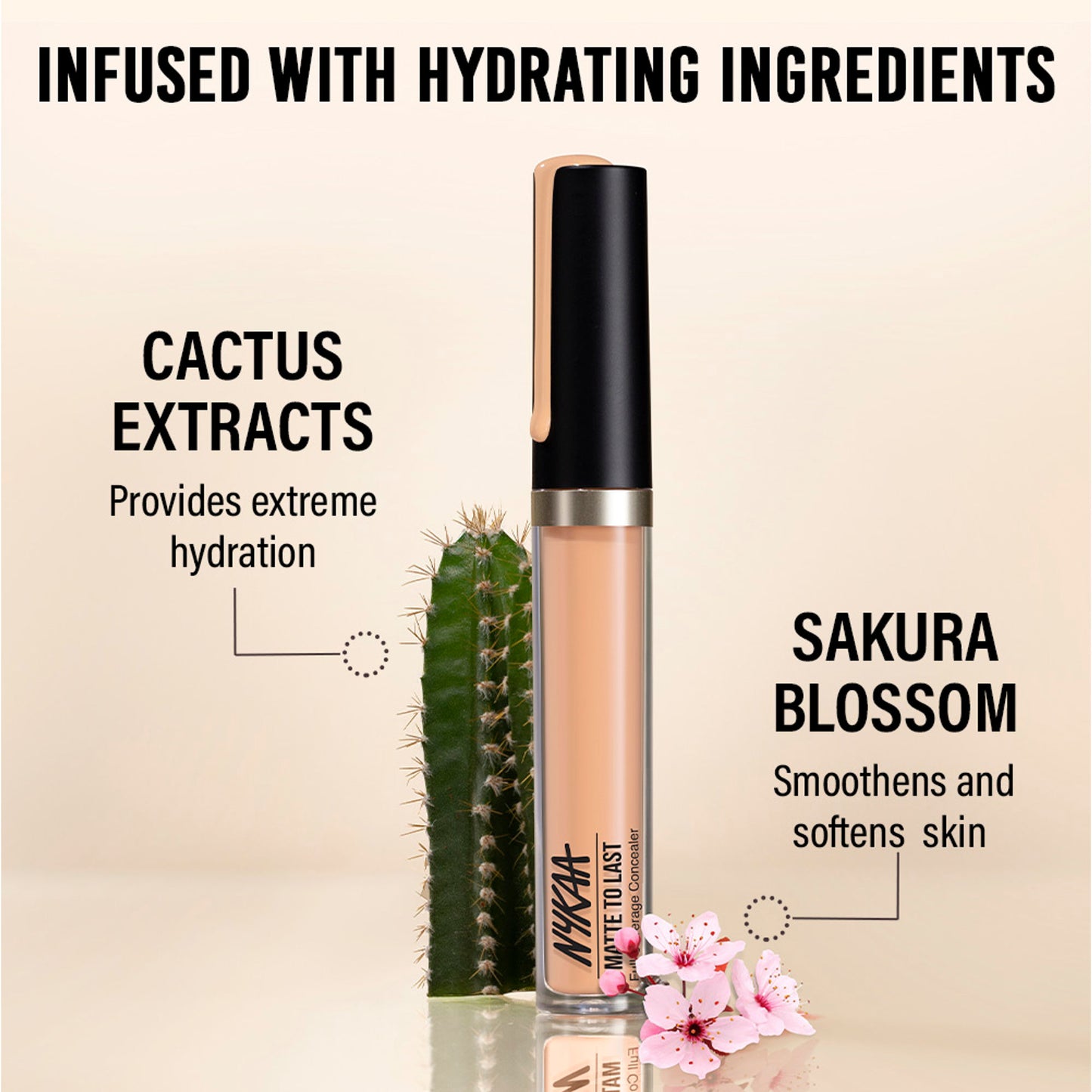 Nykaa Matte To Last Full Coverage Liquid Concealer - 04P Medium