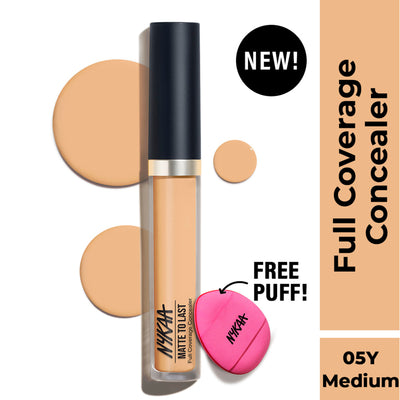 Nykaa Matte To Last Full Coverage Liquid Concealer - 05Y Medium