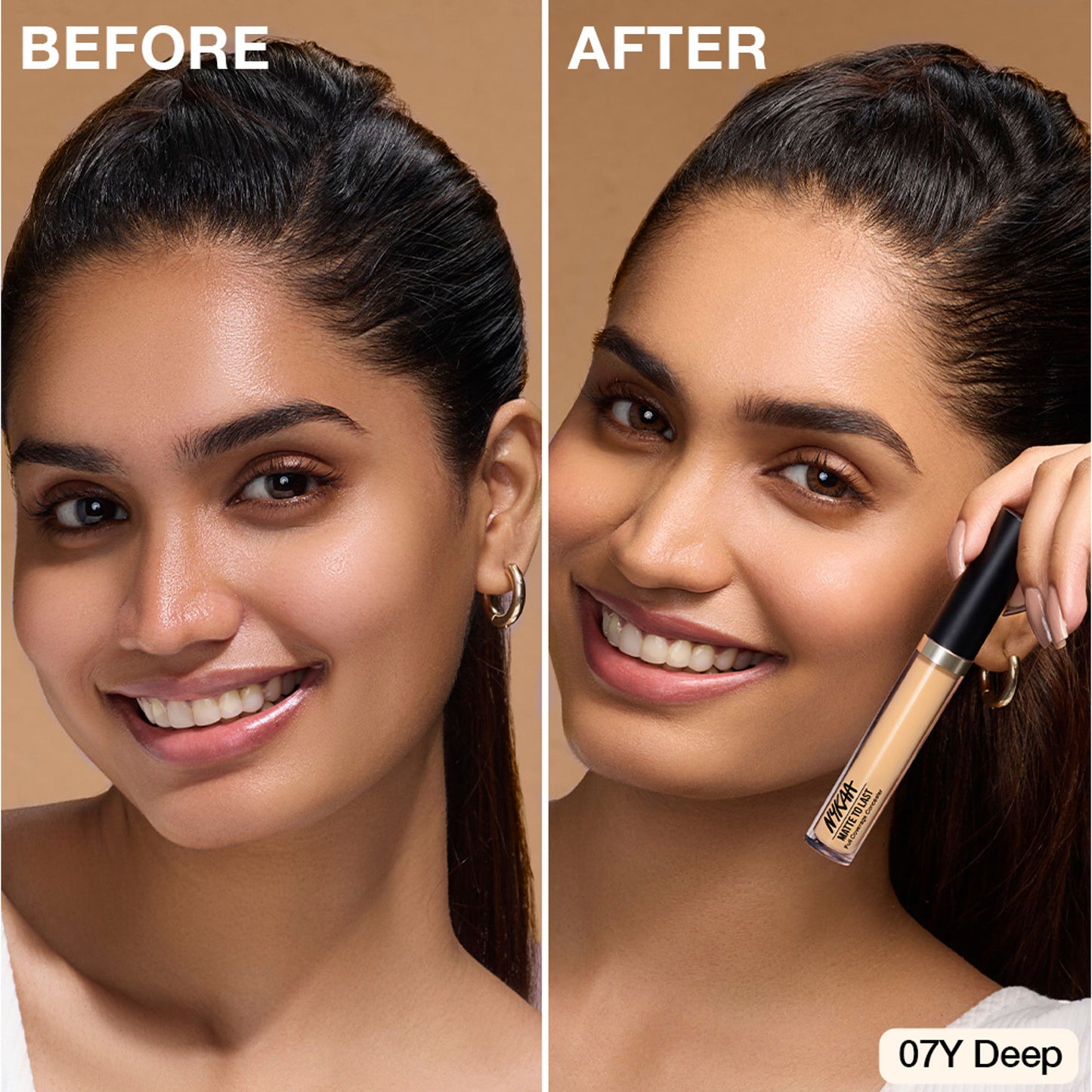 Nykaa Matte To Last Full Coverage Liquid Concealer - 07Y Deep