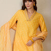Dhiyona IE Bandhani Printed Straight Kurta With Trouser & Dupatta
