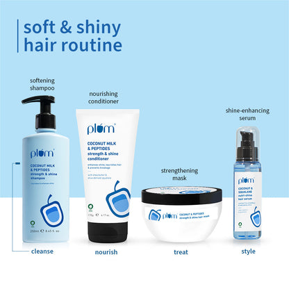Plum Goodness Coconut & Peptides Soft Hair Duo Shampoo + Conditioner