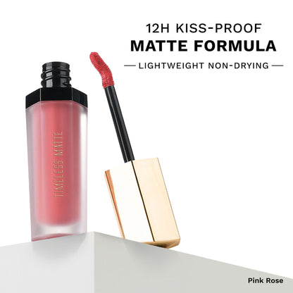 PAC Timeless Matte - 12H Longlasting, Ultra Pigmented One Swipe Payoff, Smudgeproof - Pink Rose