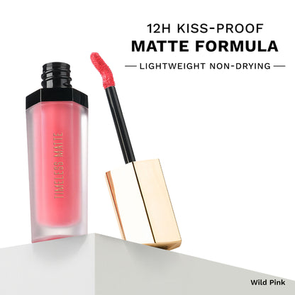 PAC Timeless Matte - 12H Longlasting, Ultra Pigmented One Swipe Payoff, Smudgeproof - Wild Pink