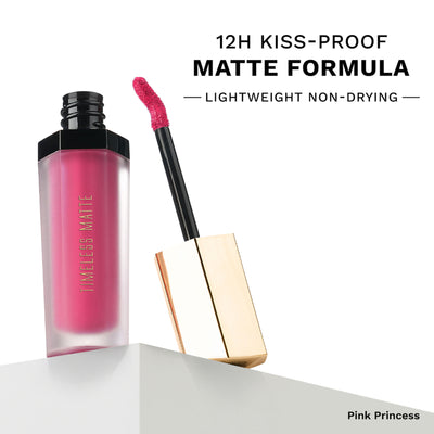 PAC Timeless Matte - 12H Longlasting, Ultra Pigmented One Swipe Payoff, Smudgeproof - Pink Princess