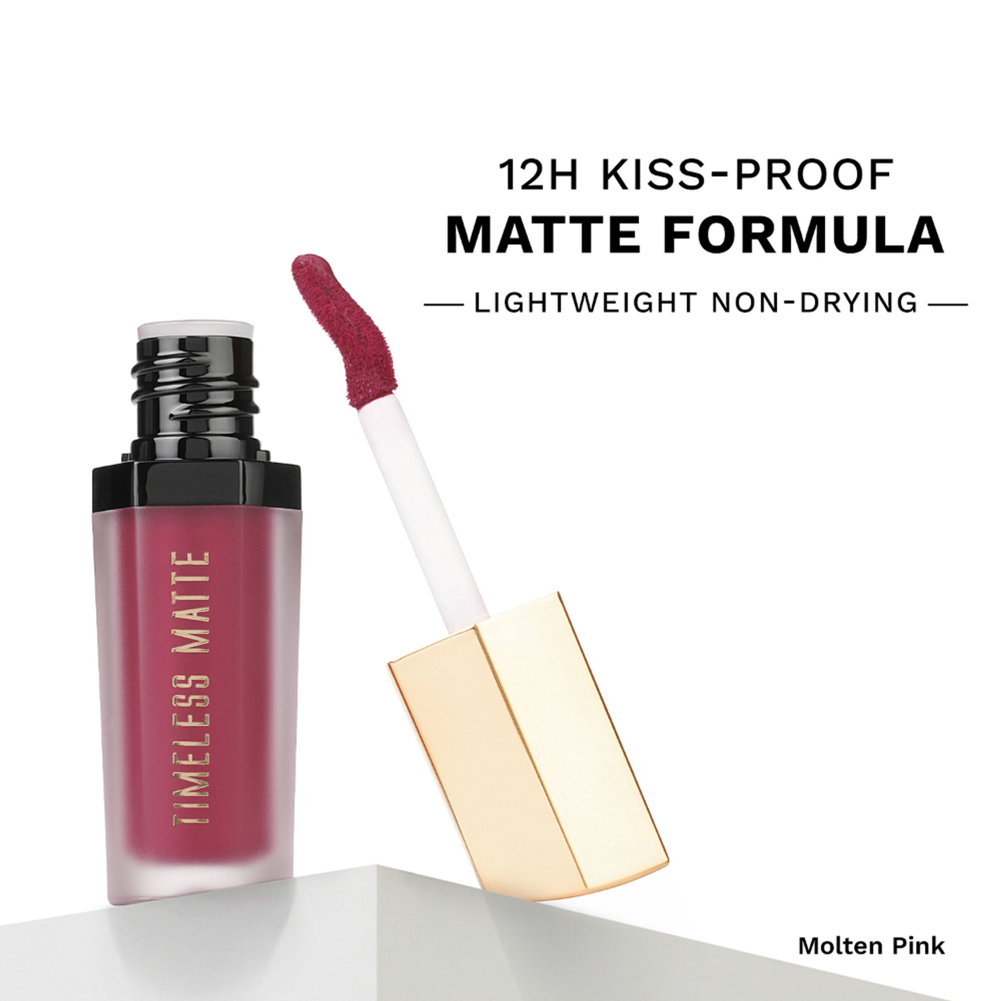 PAC Timeless Matte Mini - 12H Longlasting, Ultra Pigmented One Swipe Payoff, Smudgeproof - Molten Pink