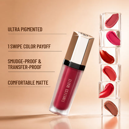 PAC Timeless Matte Mini - 12H Longlasting, Ultra Pigmented One Swipe Payoff, Smudgeproof - Hottila