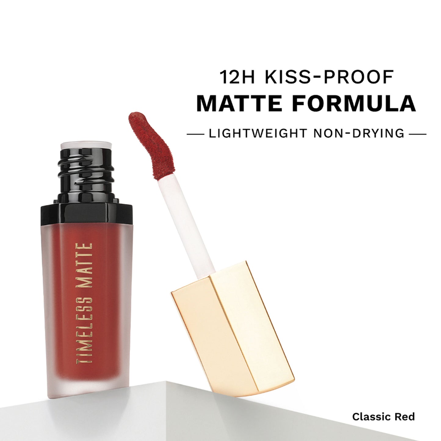 PAC Timeless Matte Mini - 12H Longlasting, Ultra Pigmented One Swipe Payoff, Smudgeproof - Classic Red