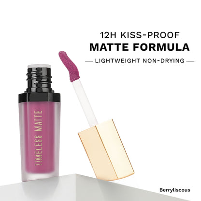 PAC Timeless Matte Mini - 12H Longlasting, Ultra Pigmented One Swipe Payoff, Smudgeproof - Berryliscous