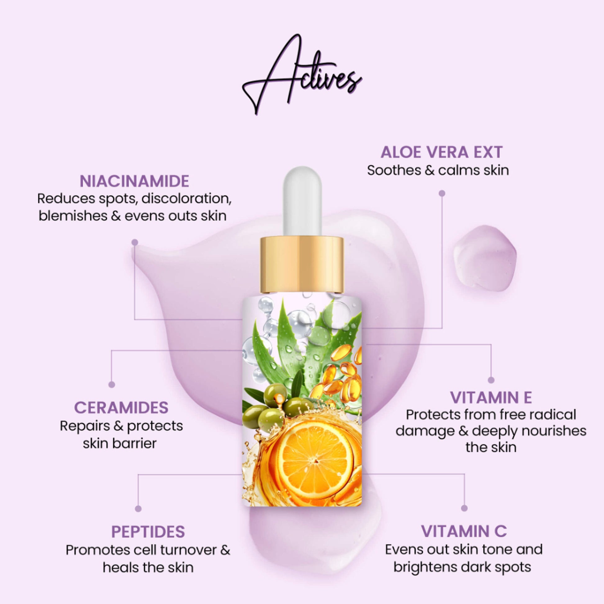 PROTOUCH Unicorn Face Serum with Vit C & Niacianmide & Ceramides, Repairs, Hydrates & Brightens Skin