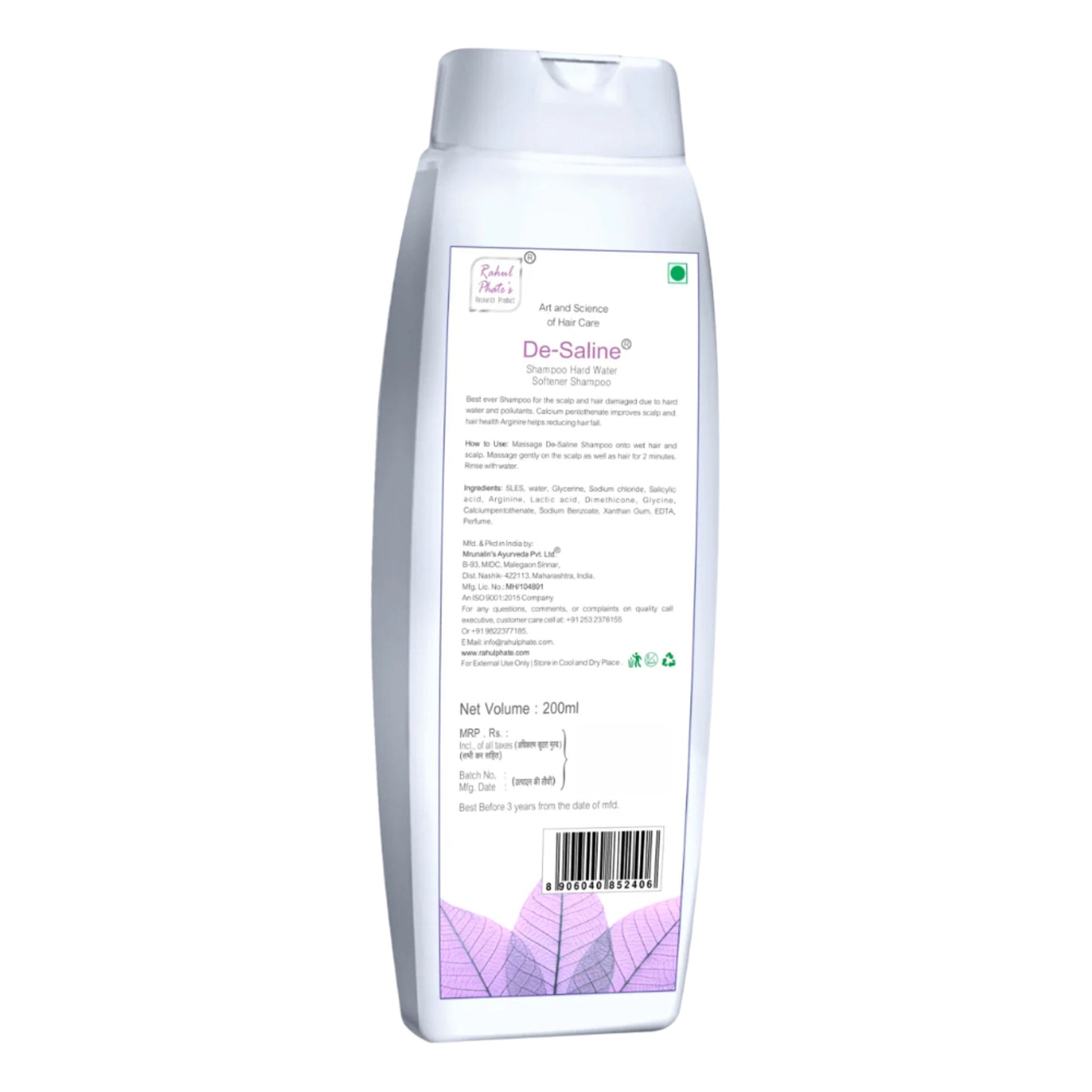 Rahul Phate's Desaline Shampoo