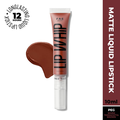 FAE Beauty Lip Whip 12H Matte Liquid Lipstick - Peg