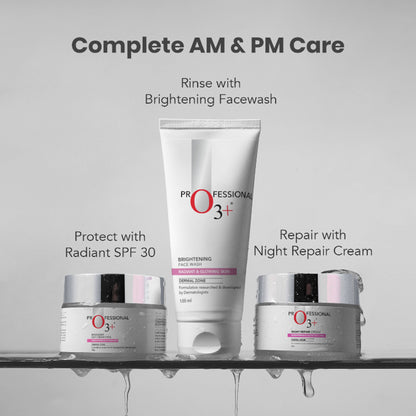 O3+ Brightening Face Wash with Cucumber & Aloe Vera Extract, All Skin Types