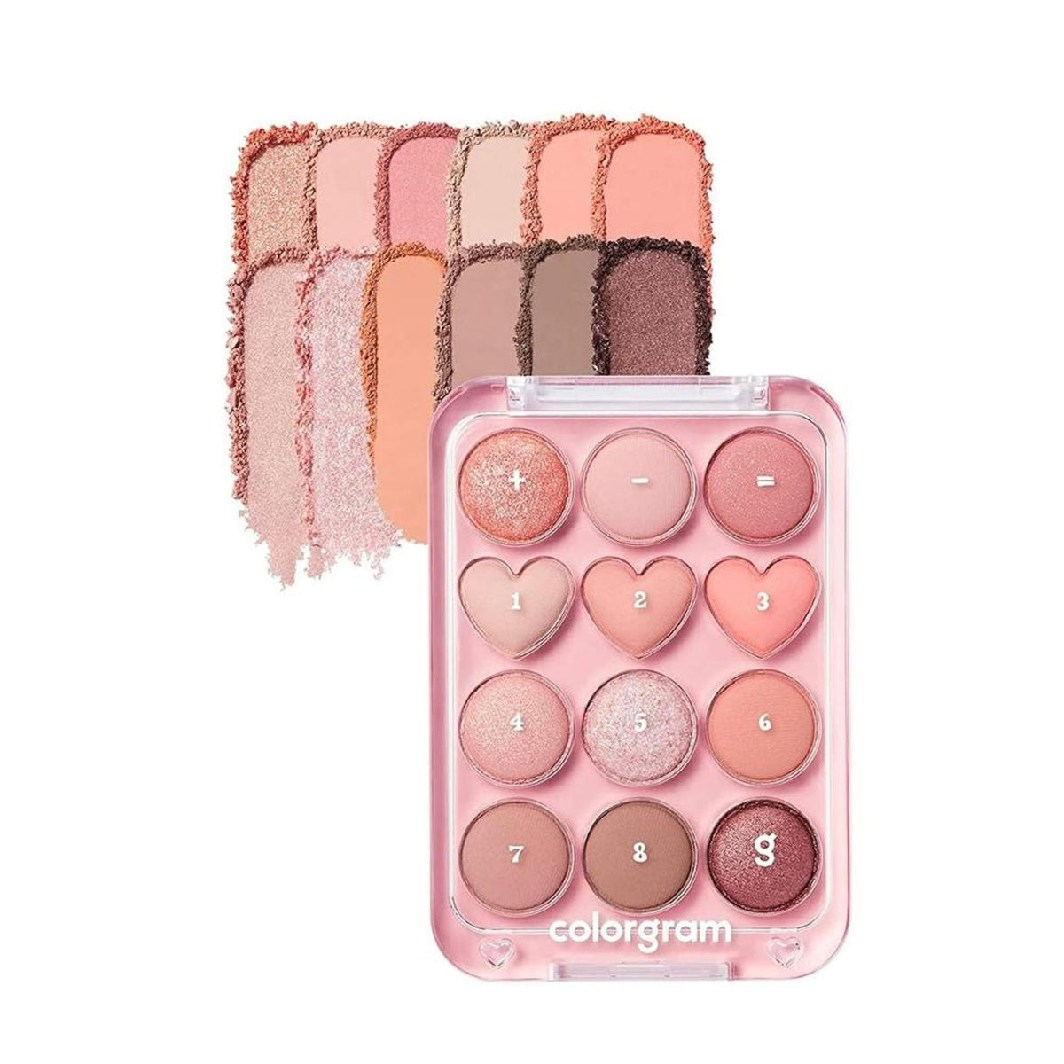 COLORGRAM Pin Point Eyeshadow Palette - 01 Peach N Coral