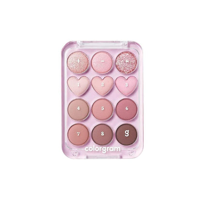 COLORGRAM Pin Point Eyeshadow Palette - 02 Pink N Mauve
