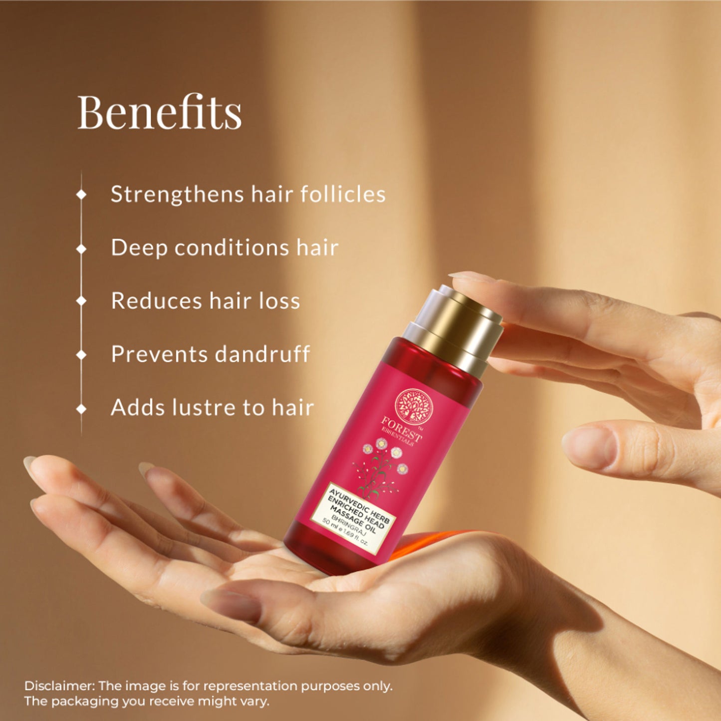 Forest Essentials Ayurvedic Bhringraj Herb Enriched Head Massage Hair Oil