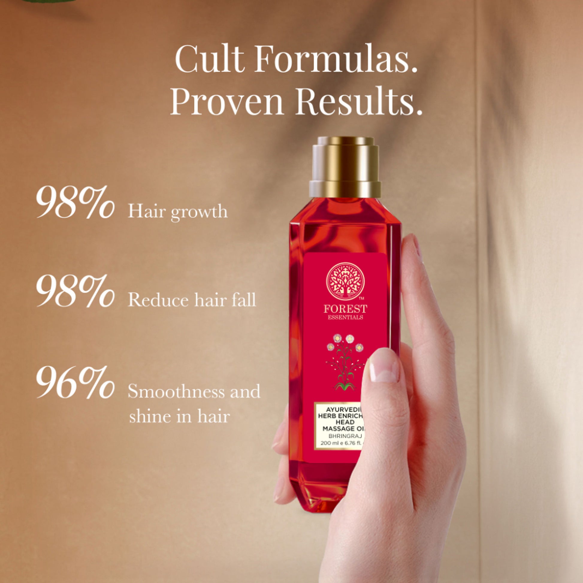 Forest Essentials Ayurvedic Bhringraj Herb Enriched Head Massage Hair Oil