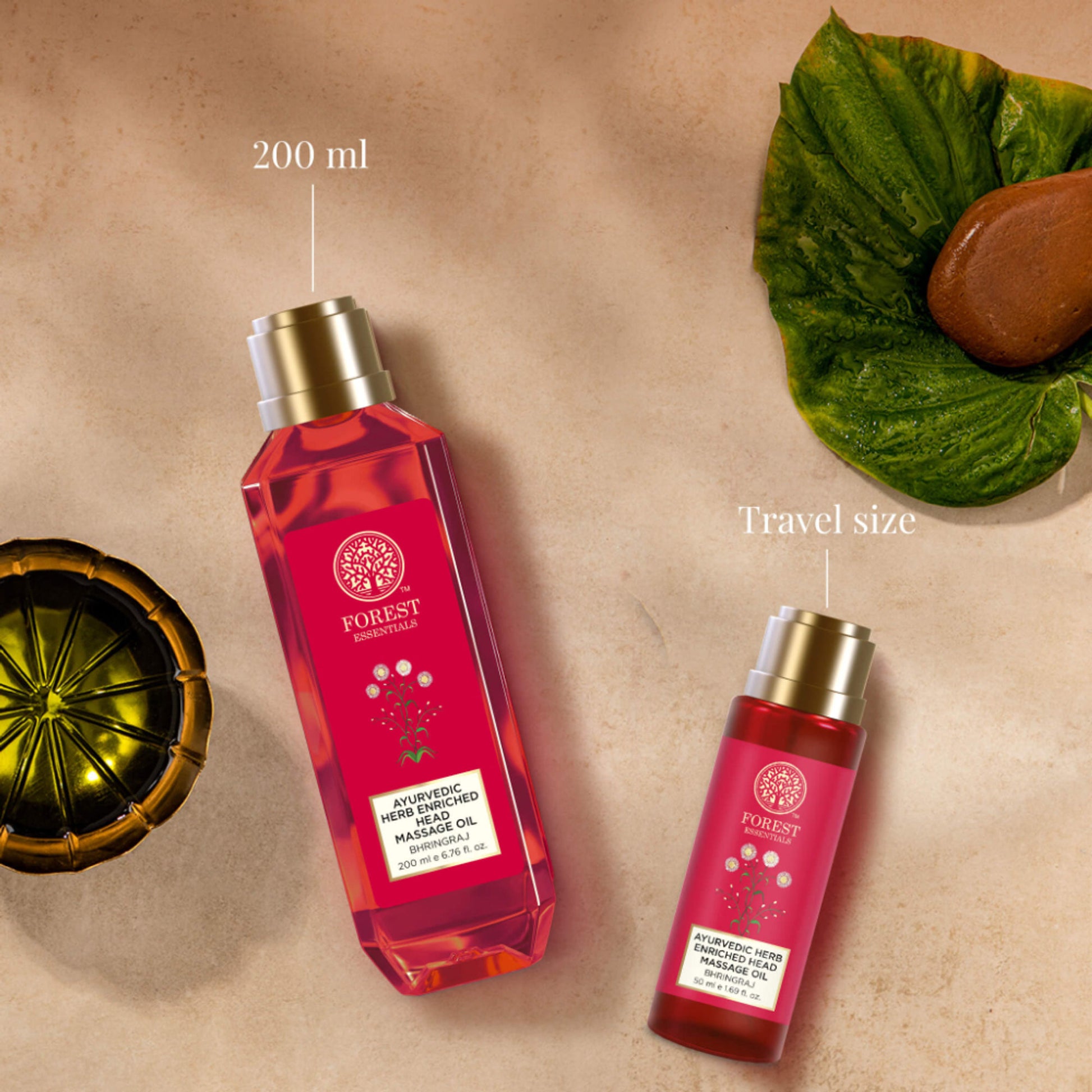 Forest Essentials Ayurvedic Bhringraj Herb Enriched Head Massage Hair Oil