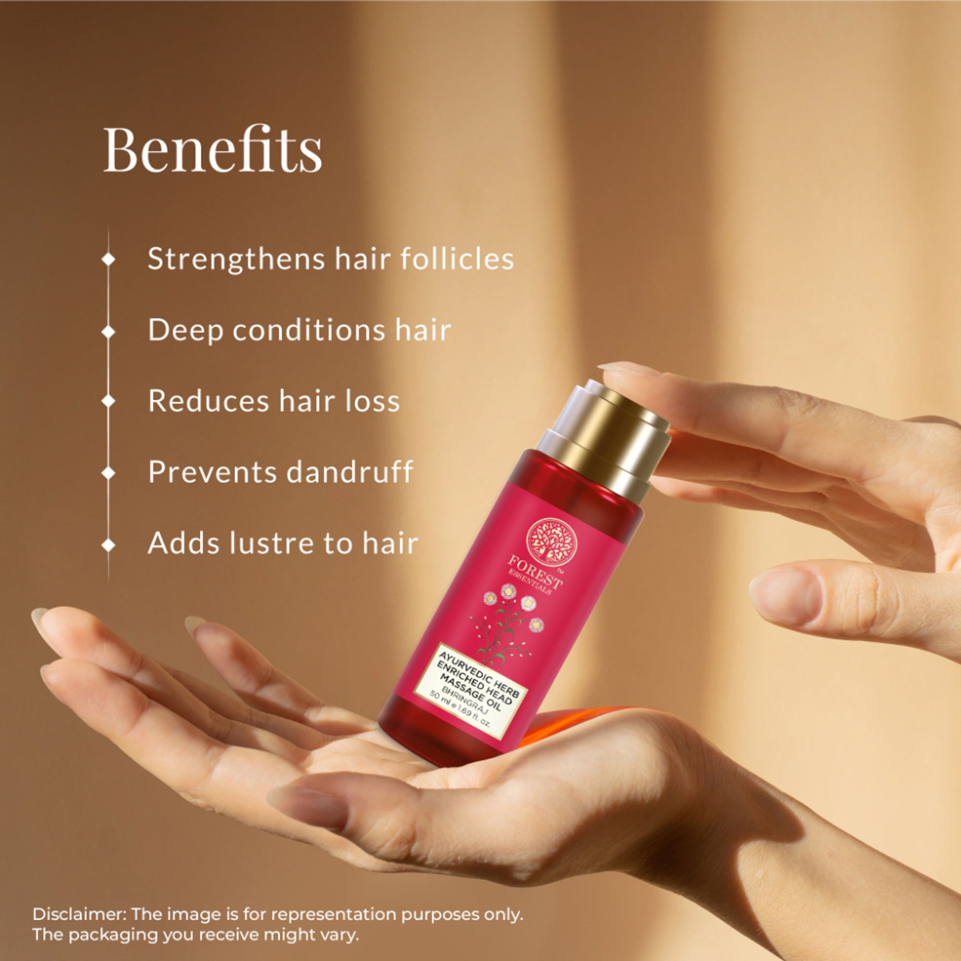 Forest Essentials Ayurvedic Bhringraj Herb Enriched Head Massage Hair Oil