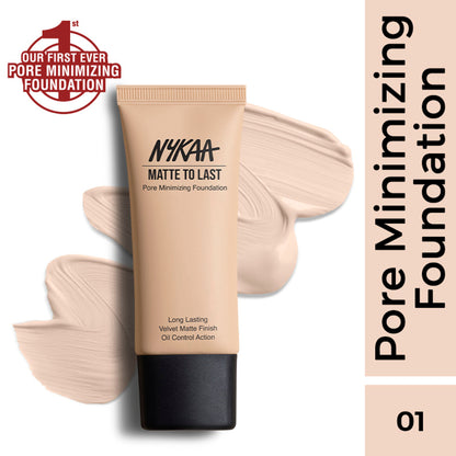 Nykaa Cosmetics Matte To Last Pore Minimizing Foundation - 01N Light