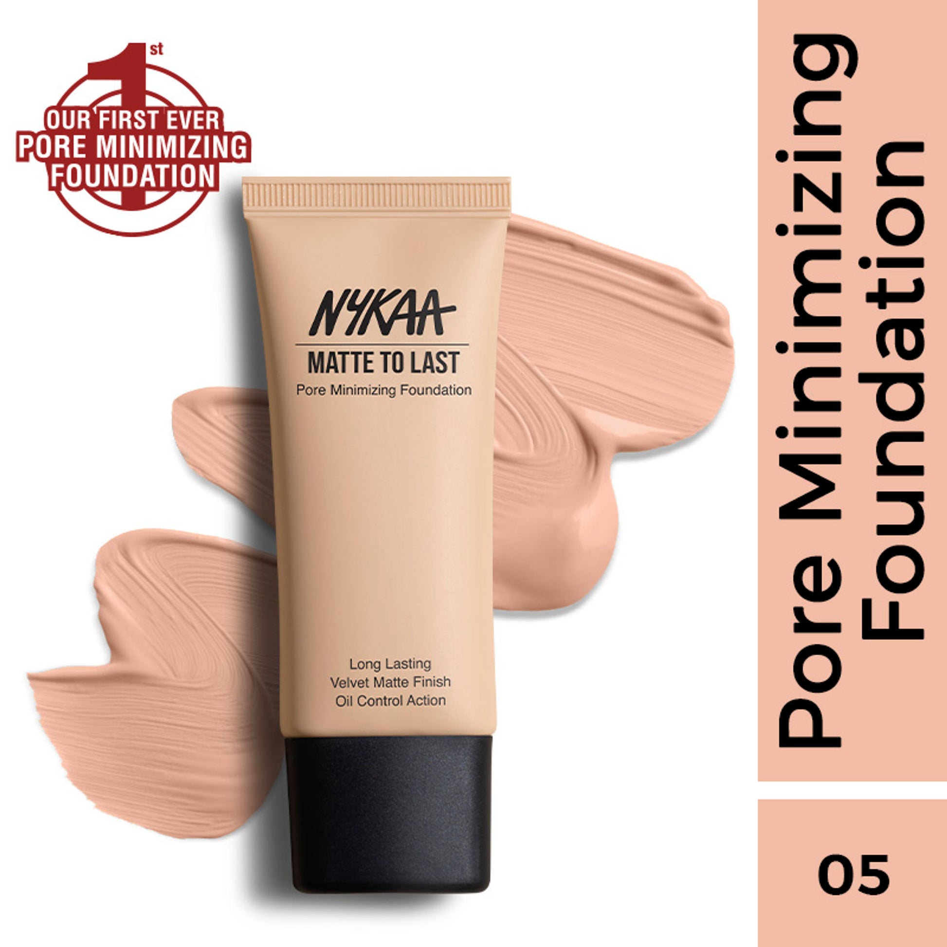Nykaa Cosmetics Matte To Last Pore Minimizing Foundation - 05P Medium