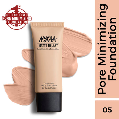 Nykaa Cosmetics Matte To Last Pore Minimizing Foundation - 05P Medium