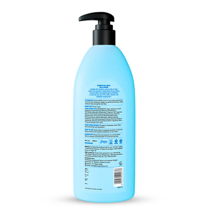 Plum Peptides Shampoo with Coconut Milk for Dry & Rough Hair 22x softer hair in 1 wash