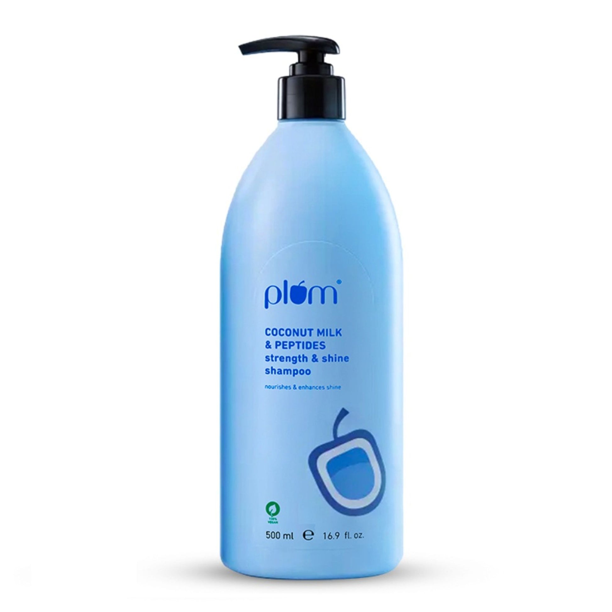 Plum Peptides Shampoo with Coconut Milk for Dry & Rough Hair 22x softer hair in 1 wash