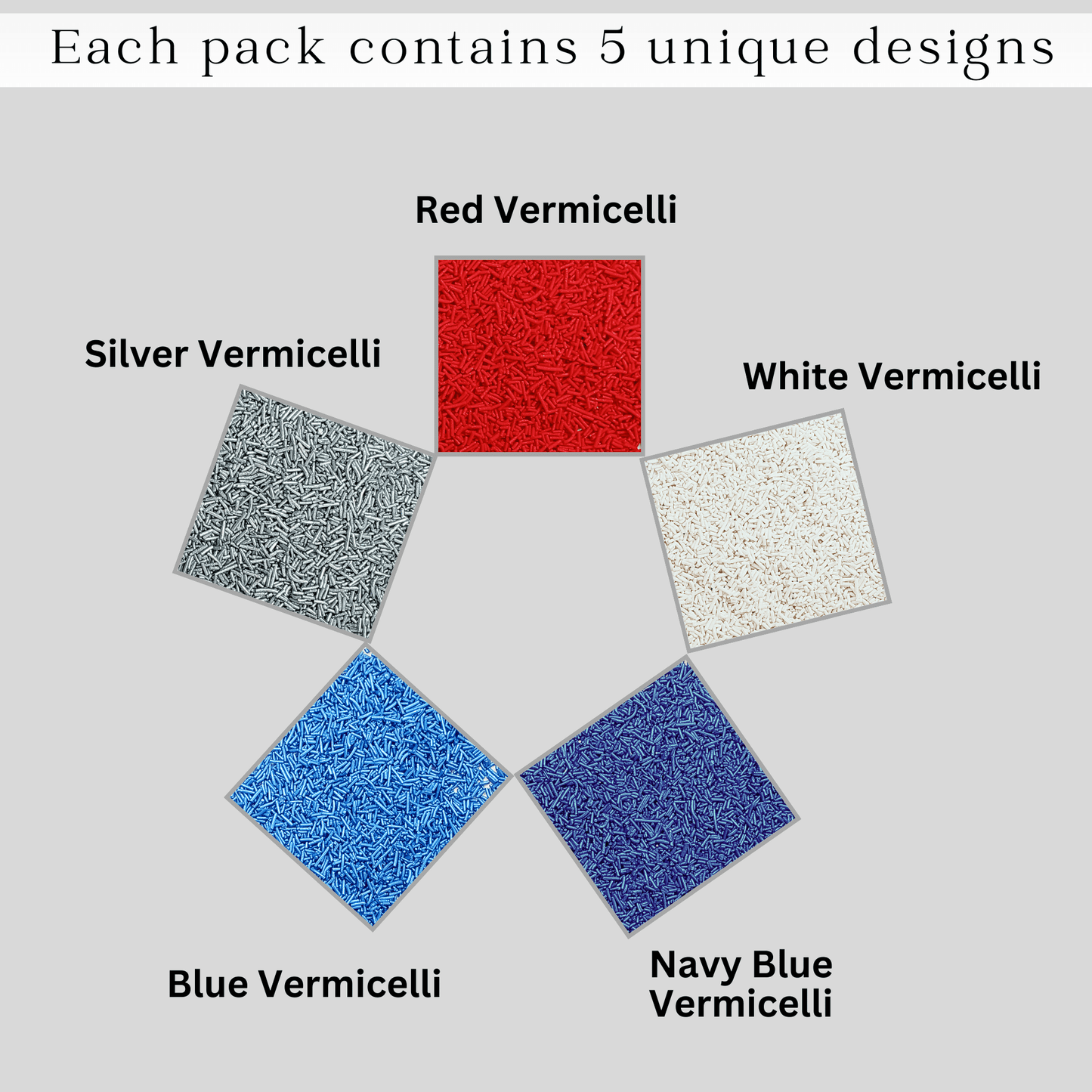 Confect Mix Red, White, Blue & Silver Jimmies | Justice League Patriotic Sprinkles