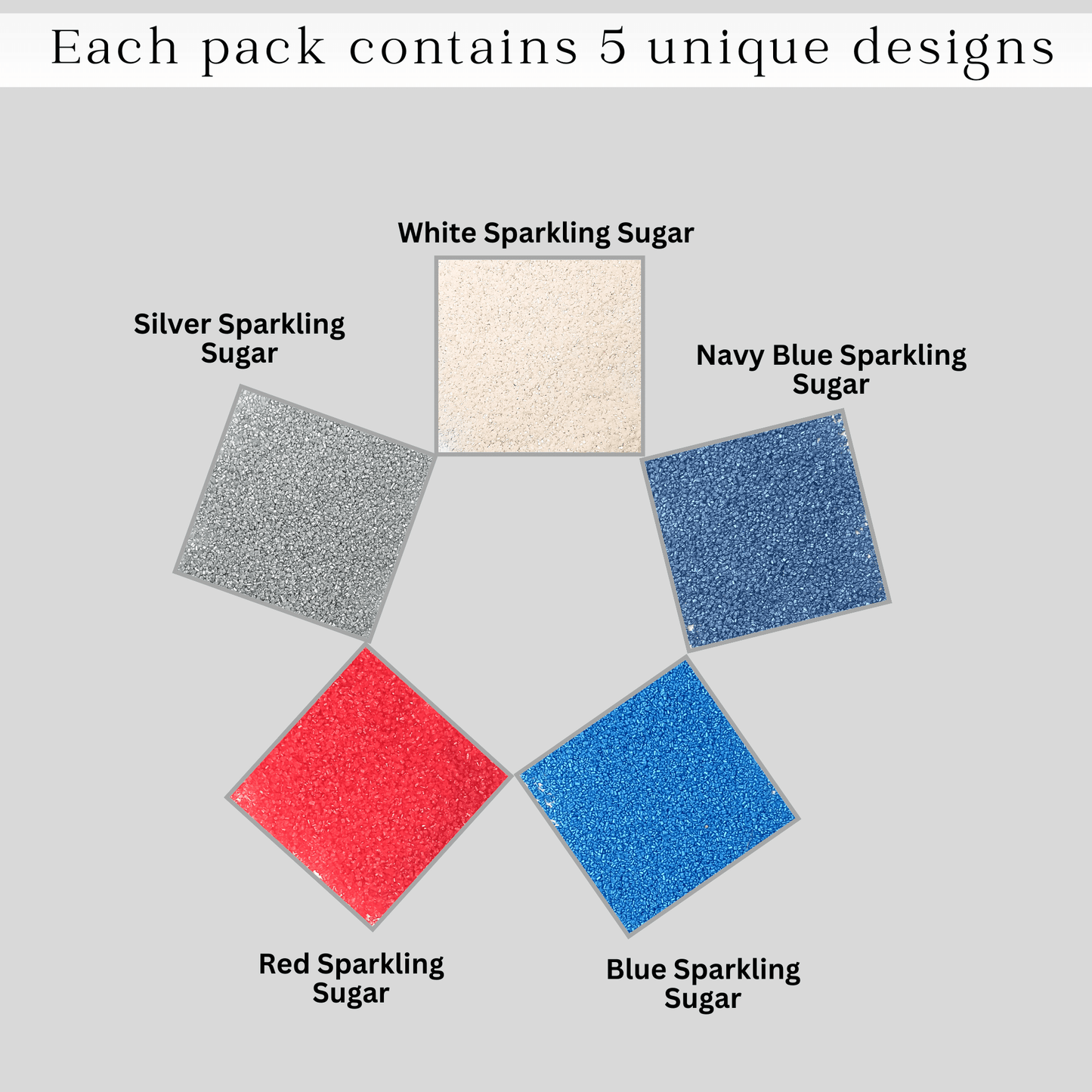 Confect Mix Red, White, Blue & Silver Patriotic Sprinkles