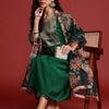 Dhiyona IE Floral Yoke Design Pleated Gotta Patti Pure Cotton Kurta Set