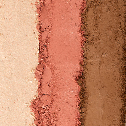 PAC Focus On Me Blush Contour Highlighter Palette - Fine Powder Formula, Seamless Blending - Medium